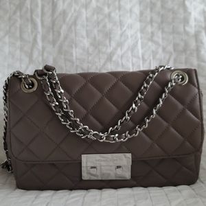 MK Michael Kors Sloan quilted shoulder bag grey